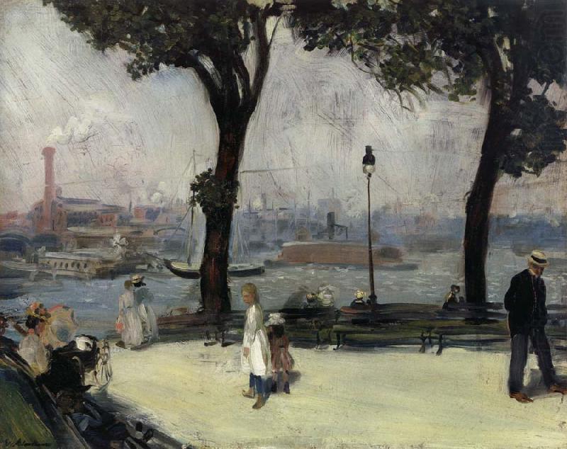 William J.Glackens East River Park china oil painting image